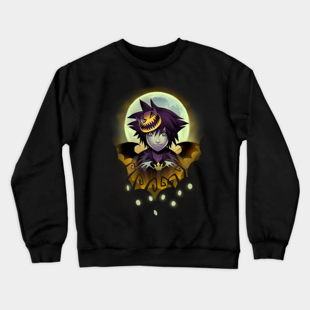 Halloween Town - Kingdom Hearts Sora Costume - Video Game Crewneck Sweatshirt by BlancaVidal